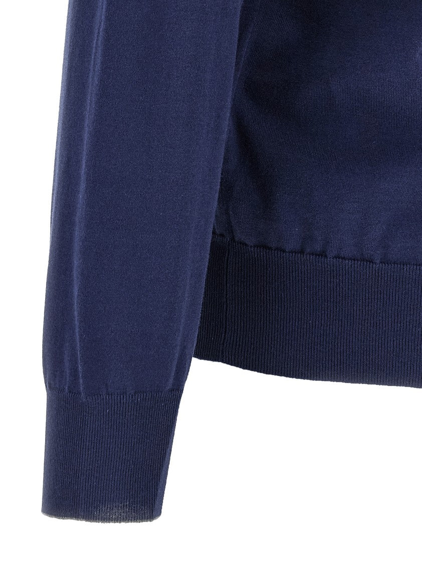 Brunello Cucinelli Light Cotton Cardigan With High Neck
