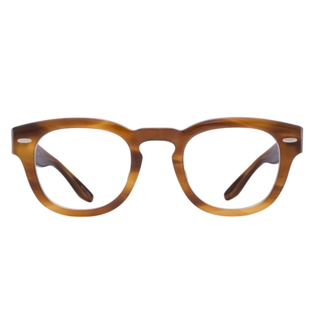 Barton Perreira Demarco Round Tortoiseshell Acetate Eyeglasses With Keyhole Bridge