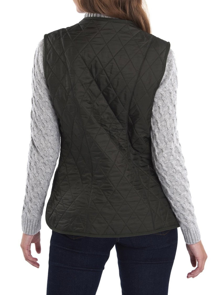 Barbour Quilted Dark Olive Betty Liner Vest