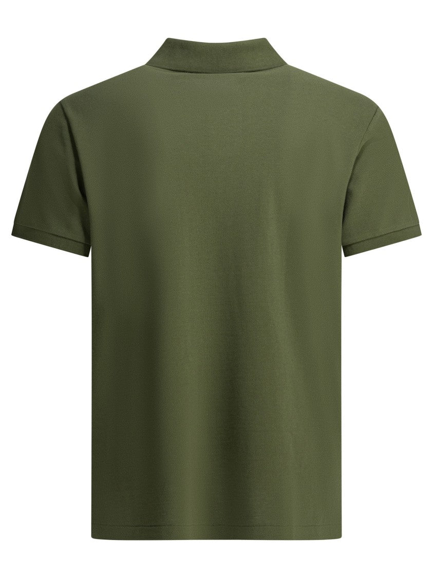 Polo Ralph Lauren Classic Green Polo Shirt With Textured Fabric And Timeless Design