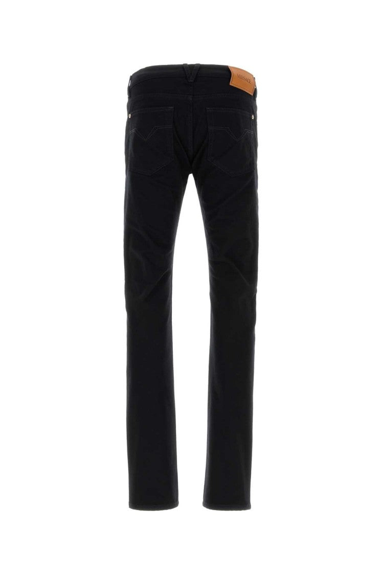 Versace Black Stretch Denim Jeans