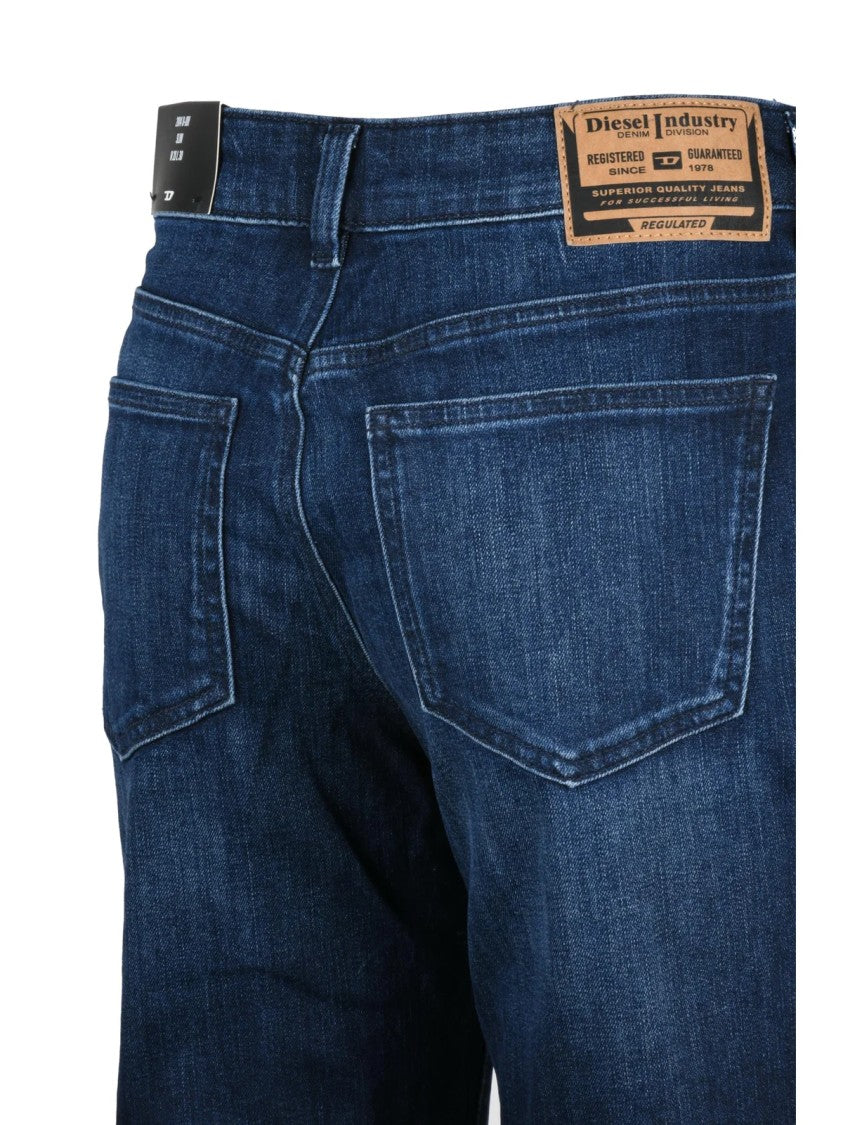 Diesel Blue Cotton-Blend D-Joy Slim Jeans