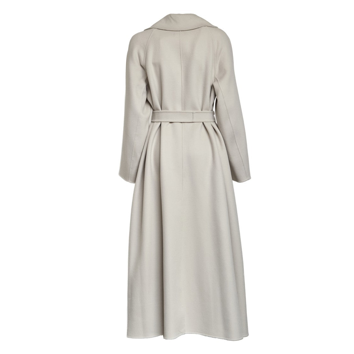 Max Mara Hand-Stitched Double Wool Coat With Wide Notch Collar