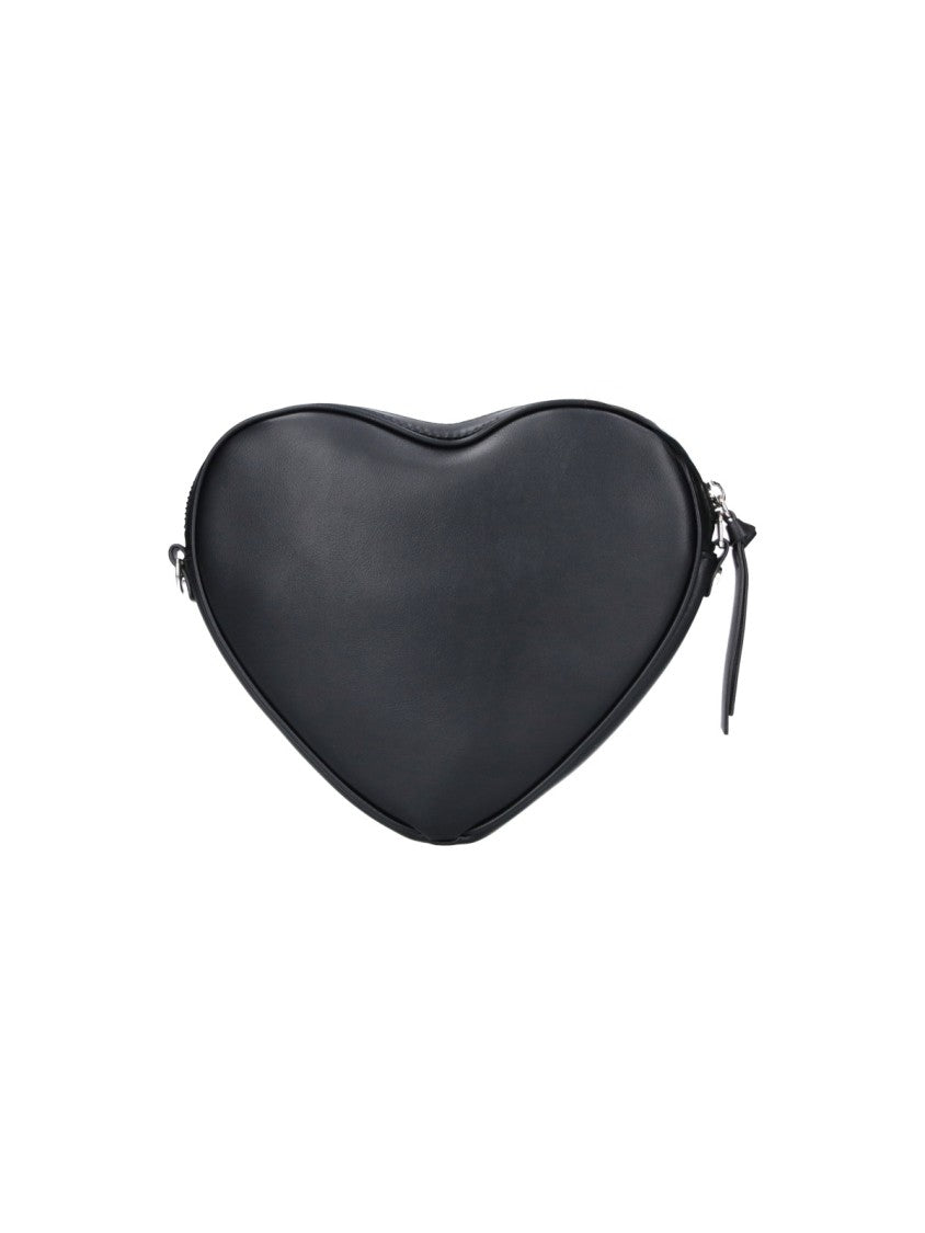 Vivienne Westwood Alexa Heart Orb Black Shoulder Bag