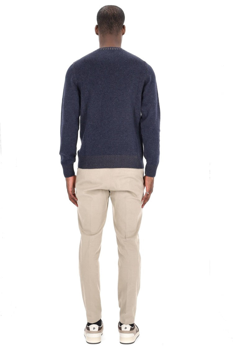Barba Vanisé Crewneck In Wool-Viscose-Cashmere