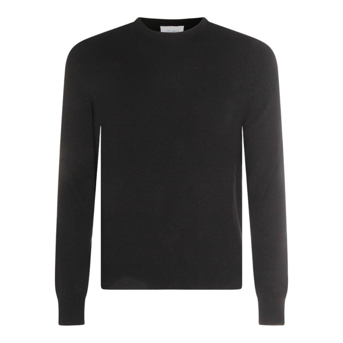 Malo Fitted Ribbed Long-Sleeve Crew Neck Sweater