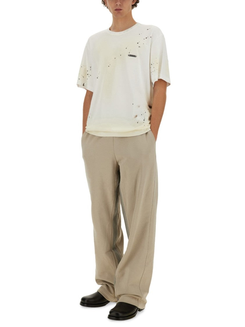 Helmut Lang Relaxed-Fit T-Shirt With Unique Splatter Print