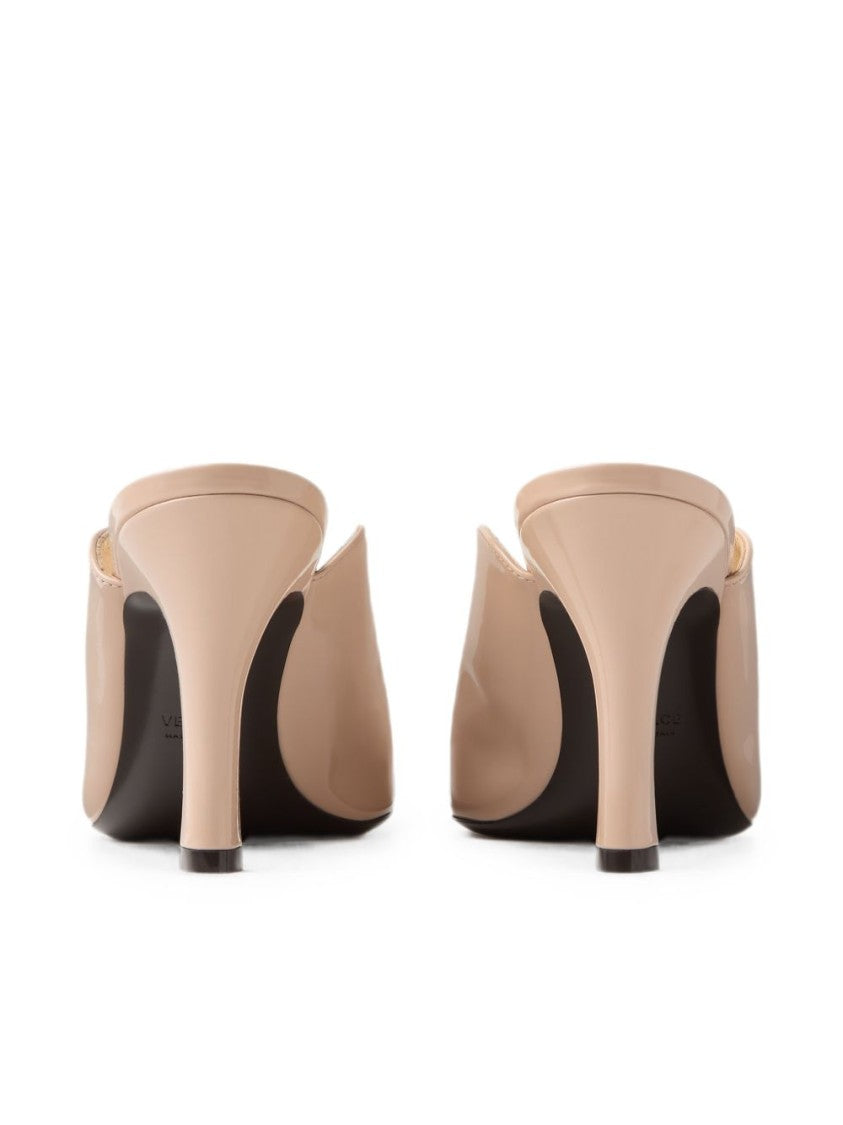 Versace Pointed Toe Glossy Sandals