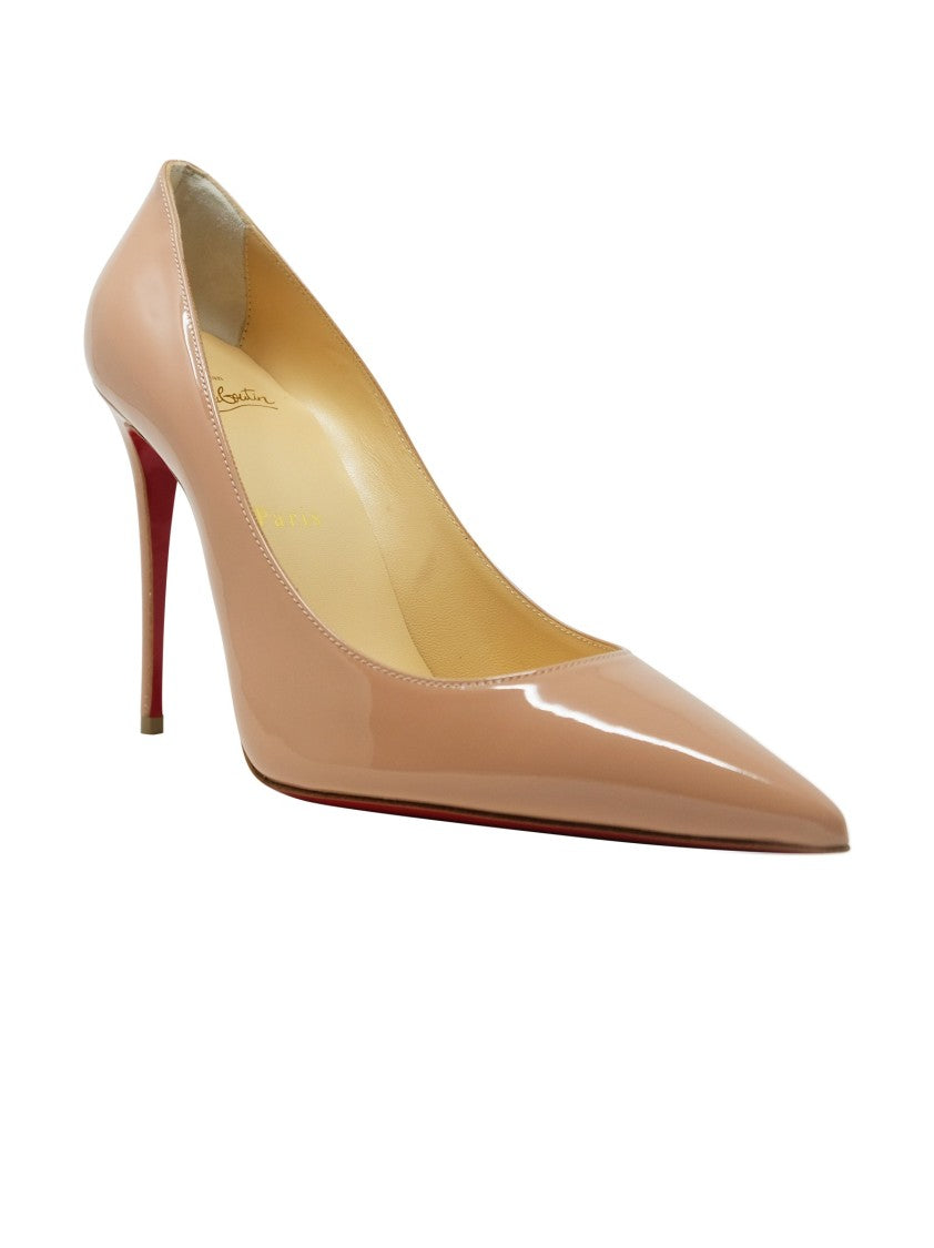 Christian Louboutin Nude Patent Kate Pumps
