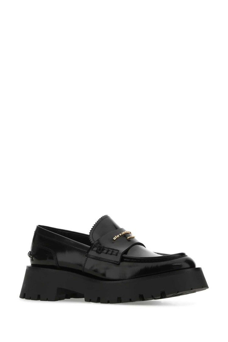 Alexander Wang Black Leather Carter Loafers