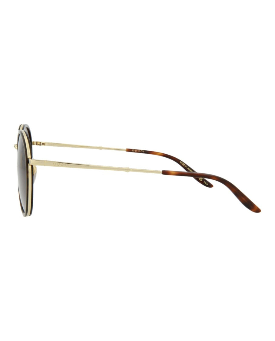 Gucci Round-Frame Acetate Sunglasses