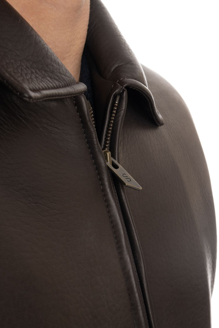 Salvatore Santoro Nappa Leather Work Jacket