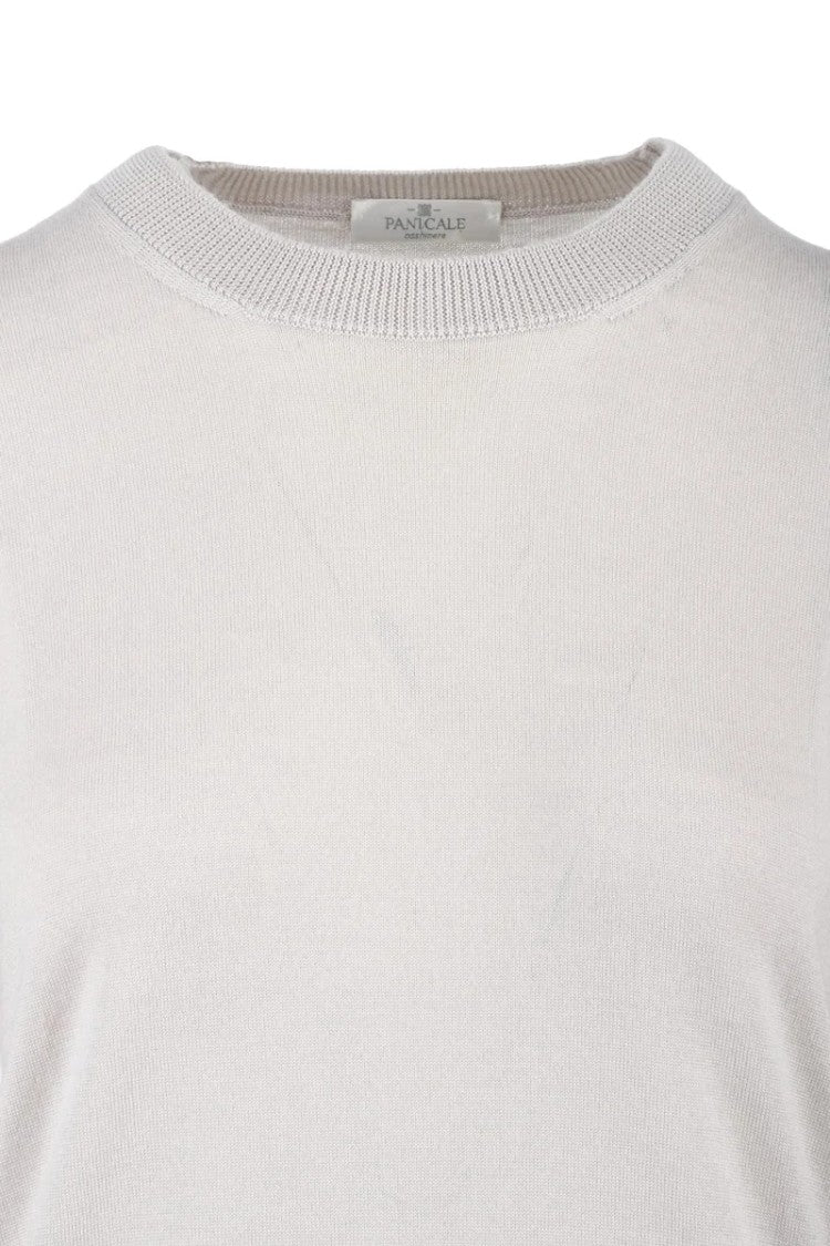 Panicale Wool Silk Under Jacket Top - Grey