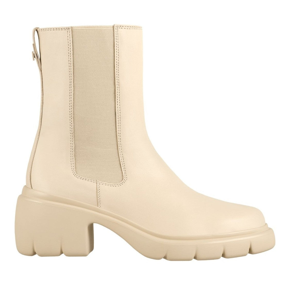Högl Beige Ami Chunky Sole Leather Ankle Boots