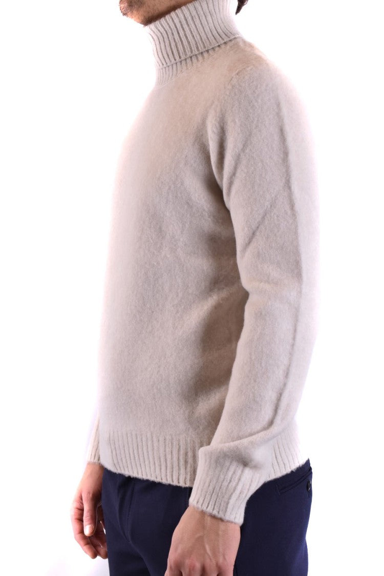 Tagliatore High-Neck Ribbed Knit Sweater With Tailored Fit