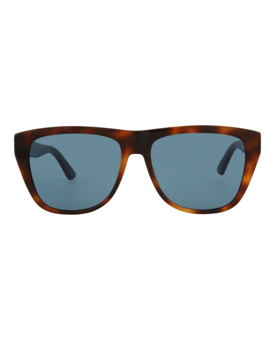 Gucci Square/Rectangle-Frame Acetate Sunglasses