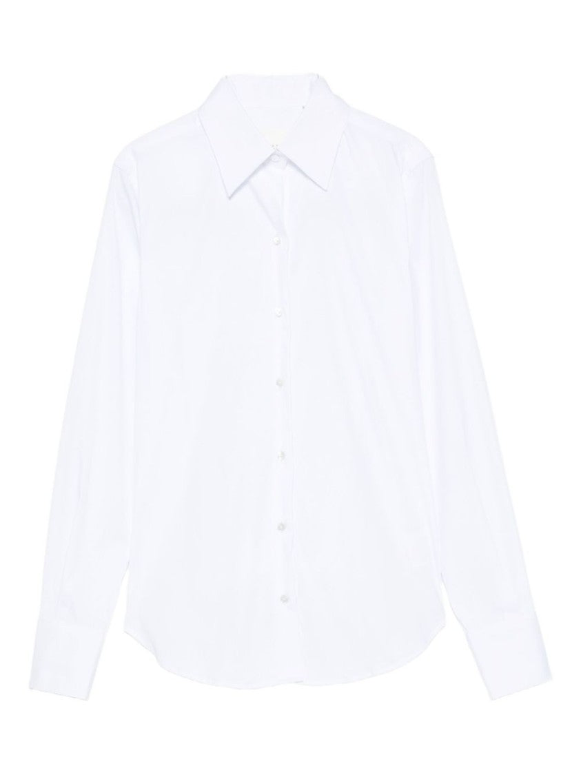 Xacus Fit White Cotton Blend Shirt
