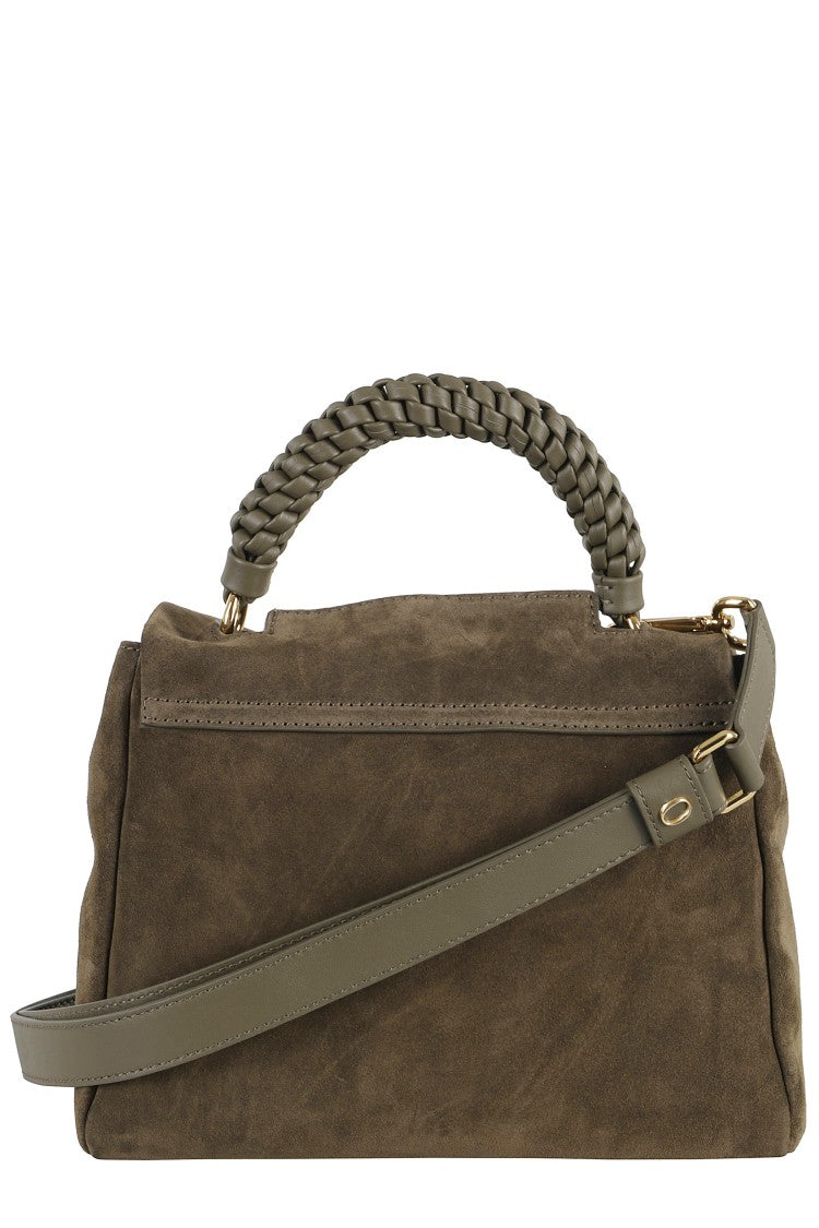 Orciani Structured Suede Shoulder Bag