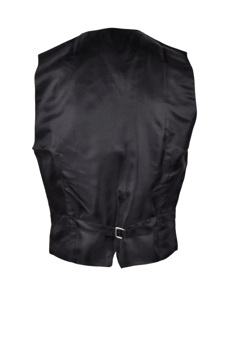 Harrys & Brown Black Silk Vest