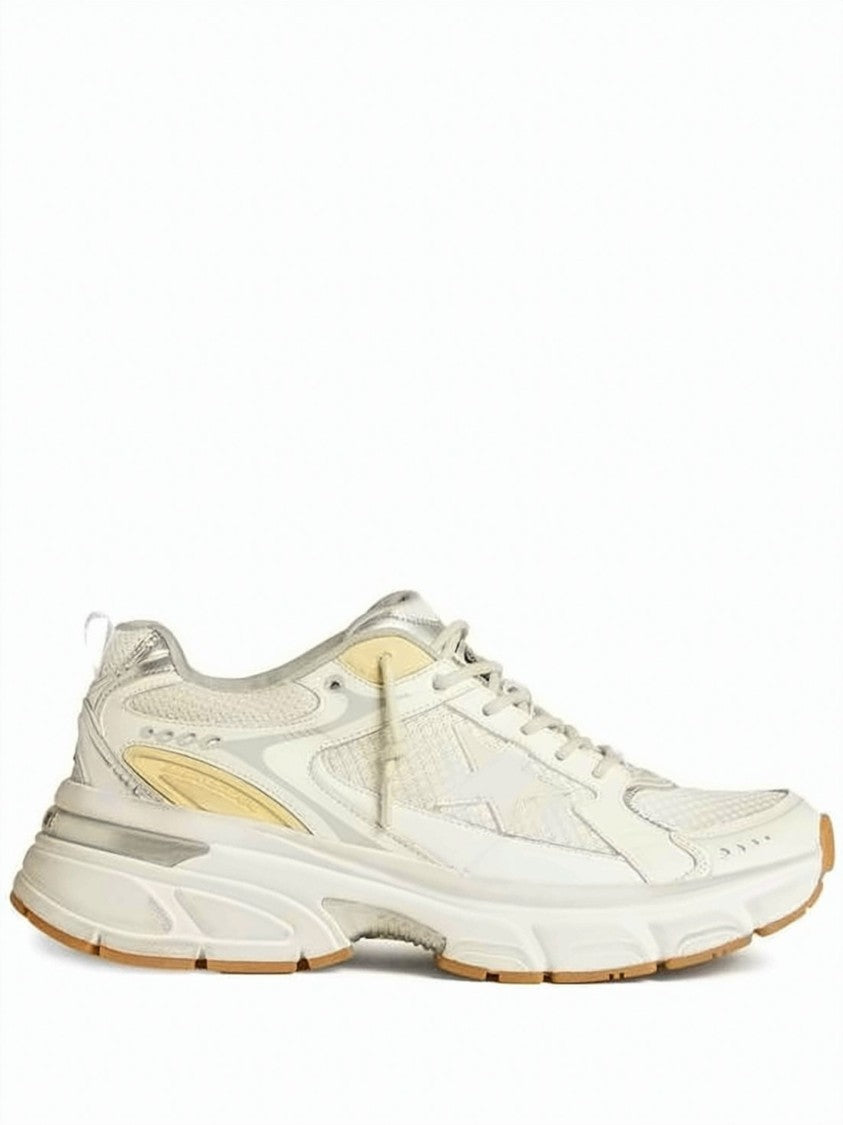 Golden Goose Layered Sneakers With Mixed Materials