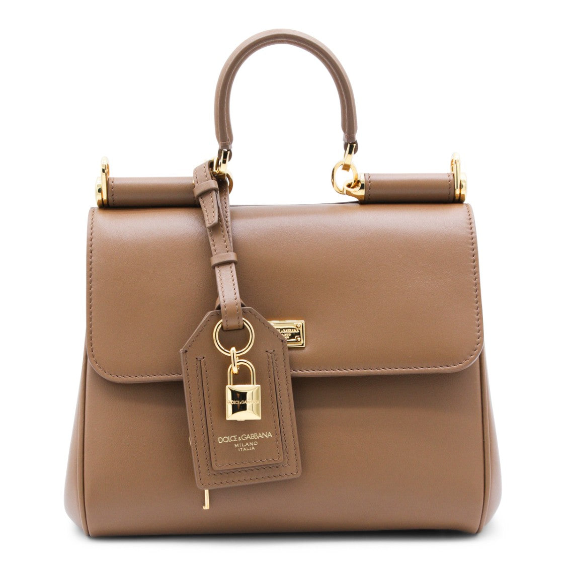 Dolce & Gabbana Brown My Sicily Top Handle Bag