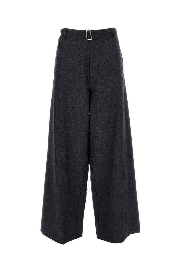 Plan C Wide-Leg Virgin Wool Trousers