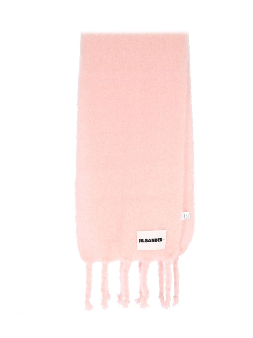 Jil Sander Mohair And Wool Scarf – Pink