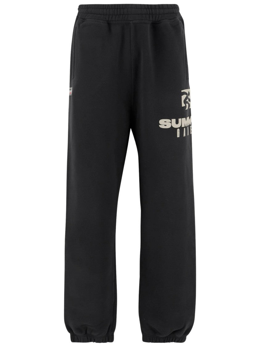 Summer Games Cotton Jogger Pants With Logo