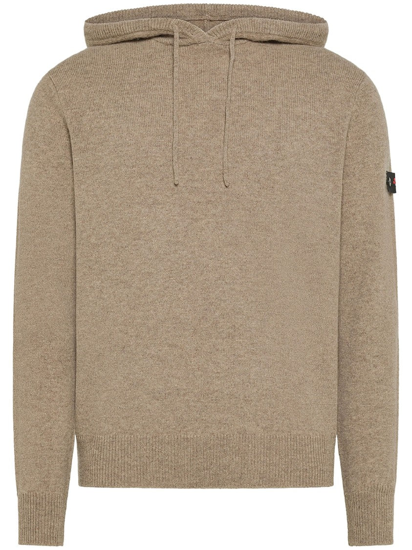 Peuterey Textured Yak Wool Sweater With Adjustable Hood