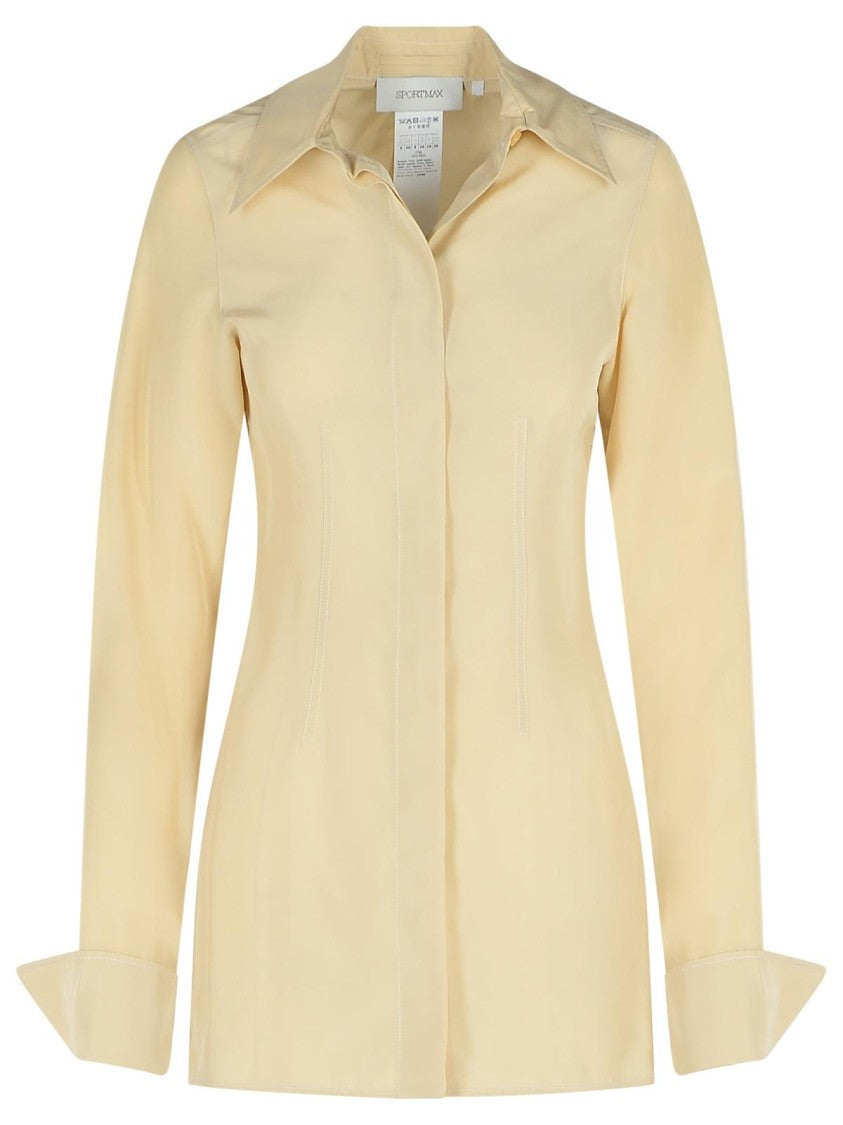 Sportmax Teoria' Beige Viscose Jacket
