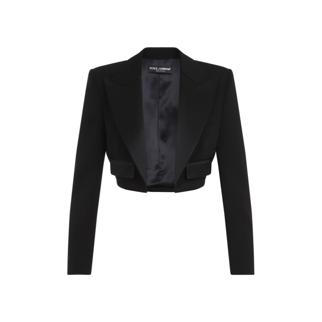 Dolce & Gabbana Black Virgin Wool Jacket