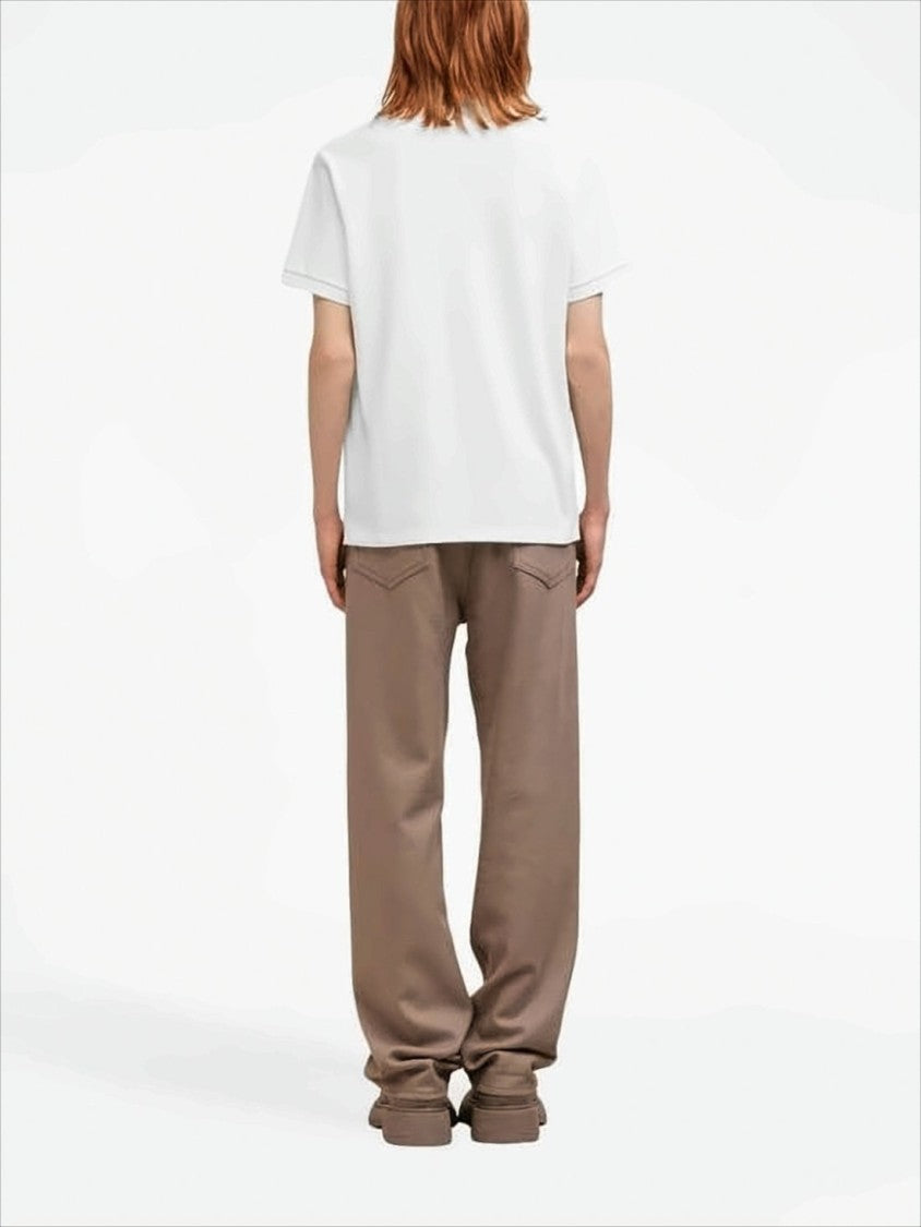 Ami Short-Sleeve Polo Shirt With Textured Cotton Piqué