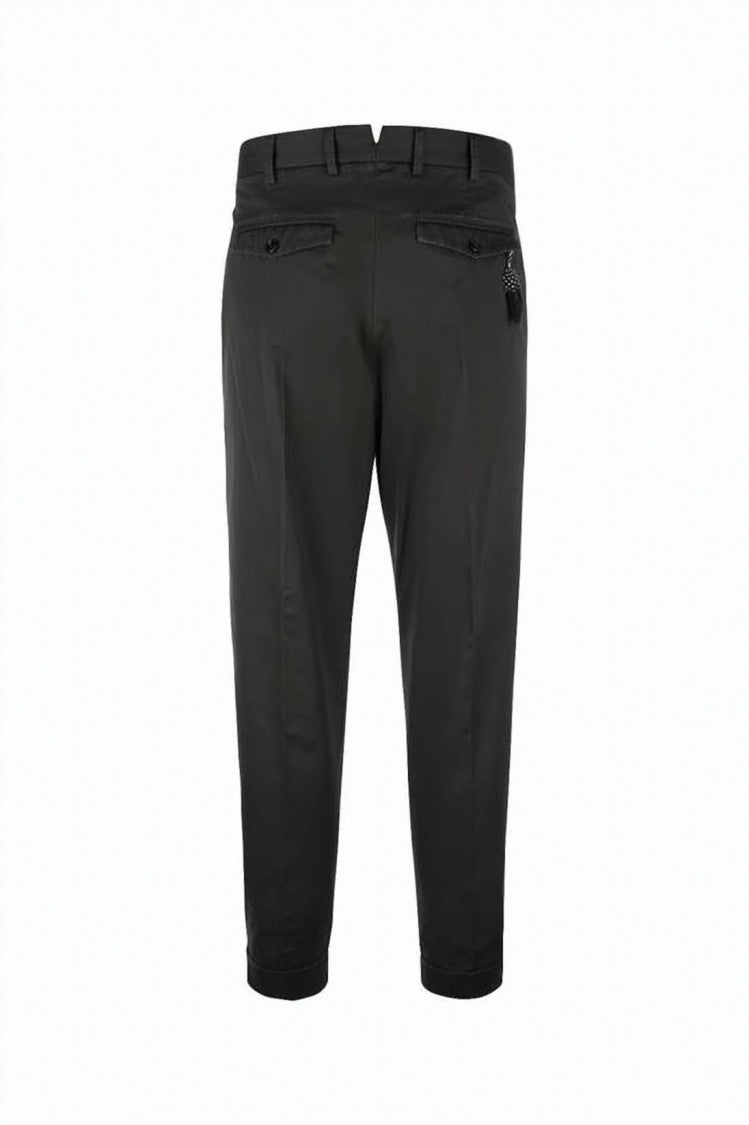Pt Torino Cropped Tailored Suit Pants With Feather Charm Detail