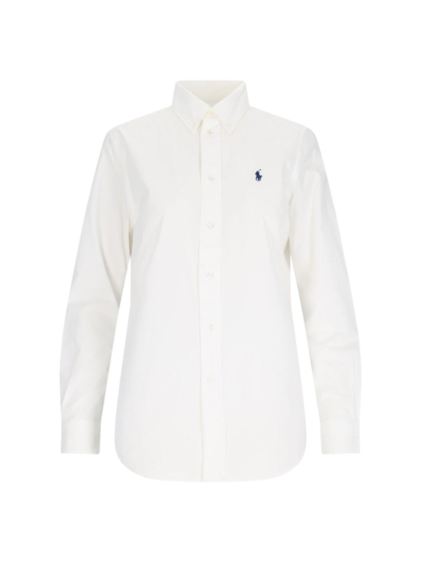 Polo Ralph Lauren Logo "Oxford" Shirt – White