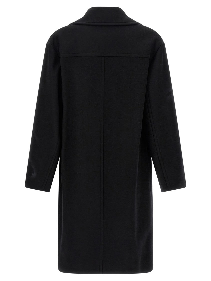 Dries Van Noten Oversized Double-Breasted Coat With Peonia Print