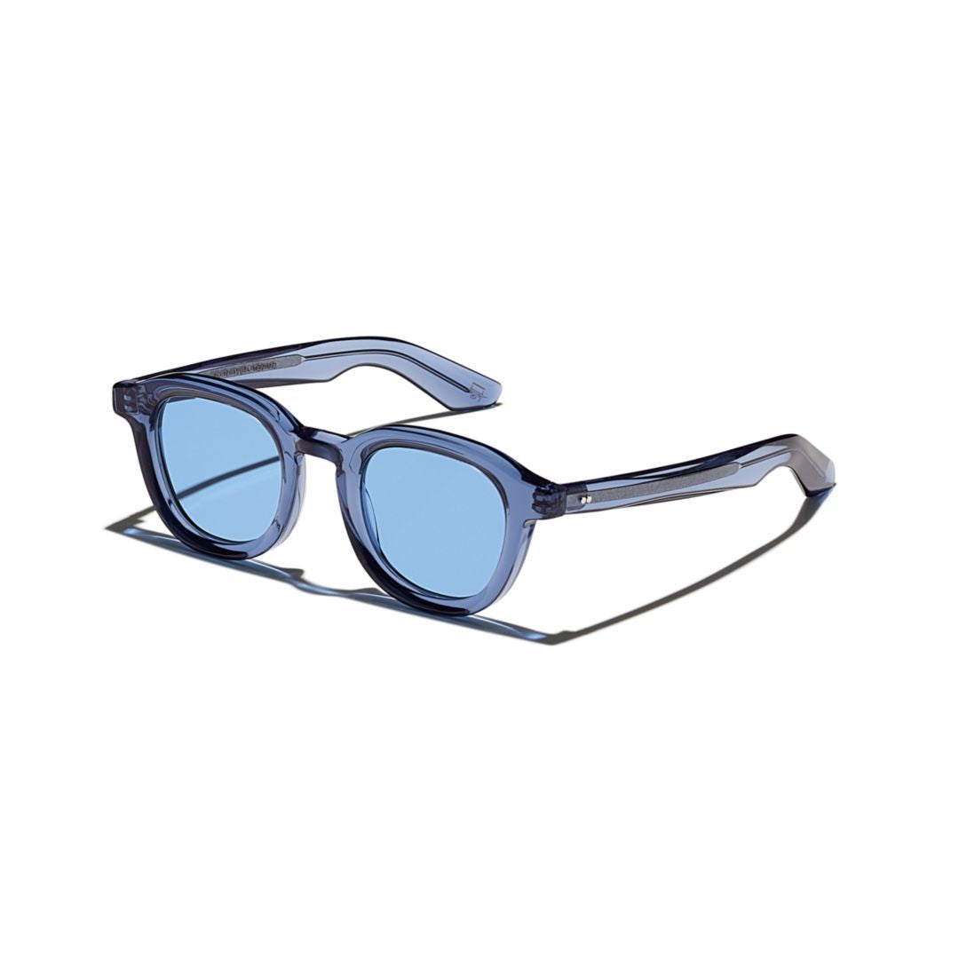Moscot Or-Dah-S Dahven Sun Translucent Blue Acetate Sunglasses