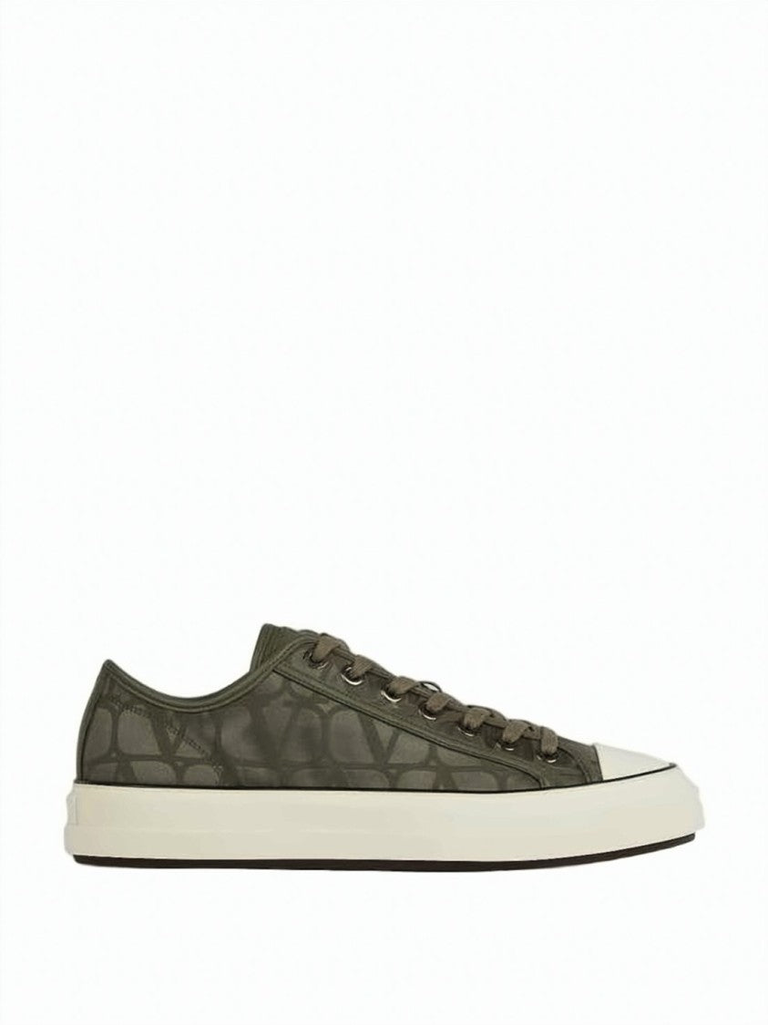 Valentino Garavani Translucent Low-Top Sneakers With Abstract Pattern