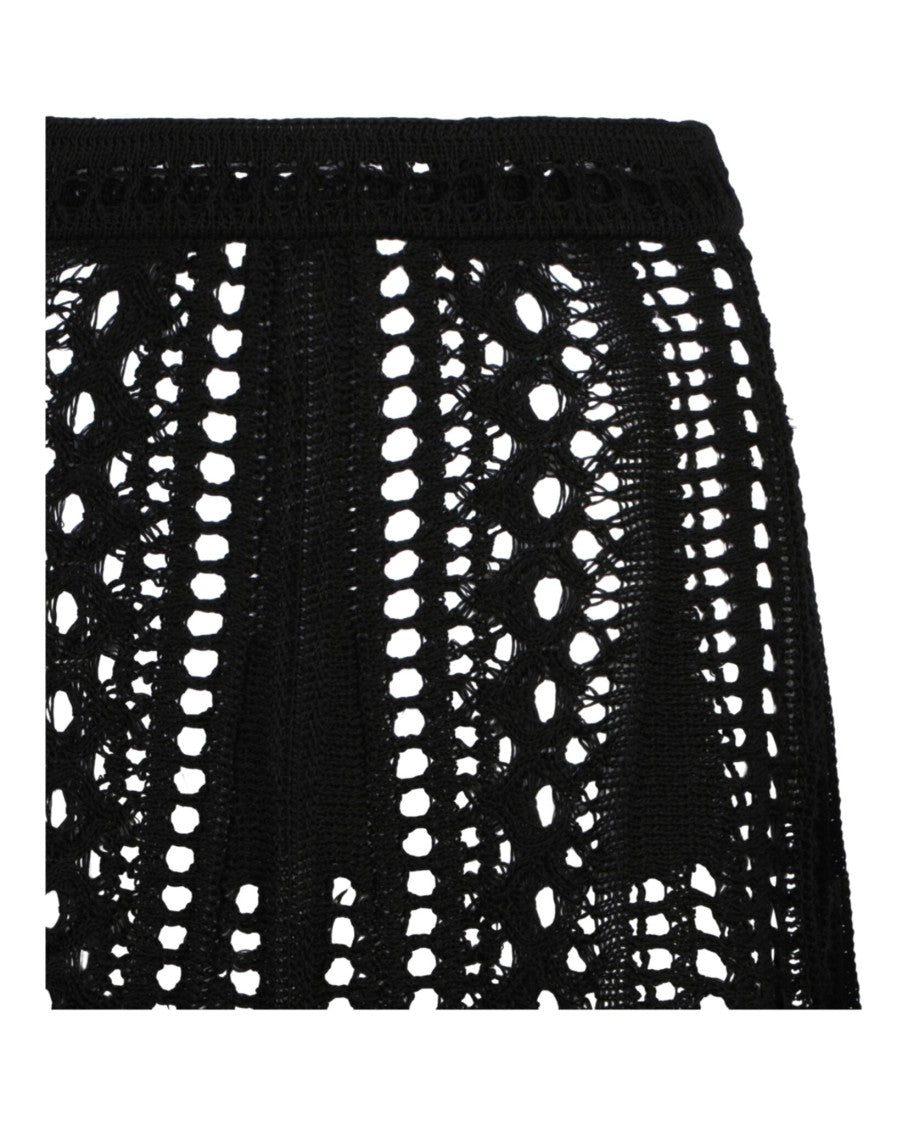 Givenchy Open-Knit Crochet Mini Skirt