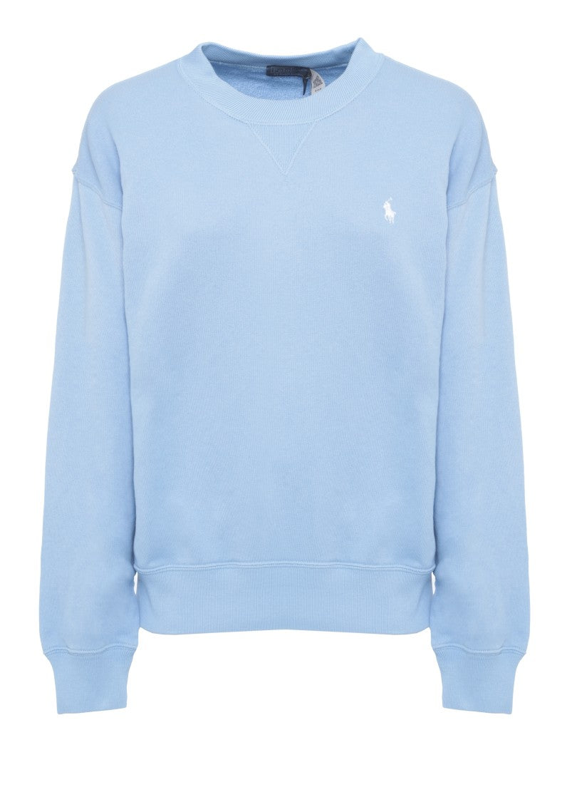 Polo Ralph Lauren Light Blue Pony Cotton Sweatshirt