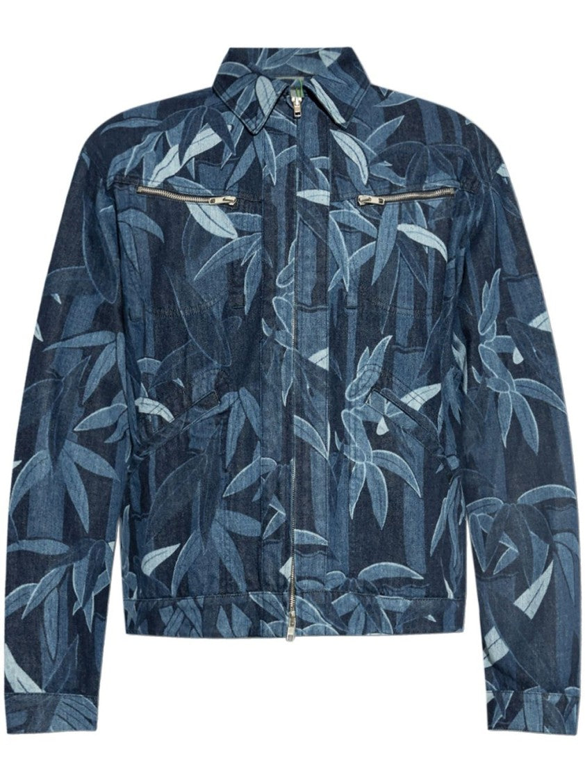 Kenzo Indigo Blue Two-Way Zip Jacket