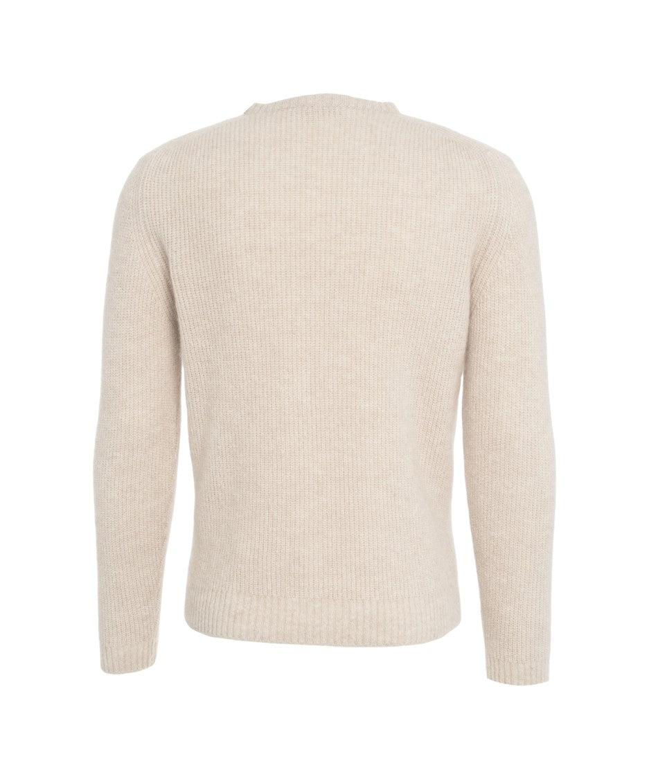 Gender Ribbed Knit Sweater