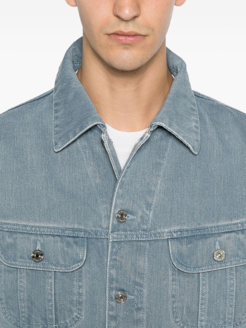 Givenchy Light Blue Structured Tailored Denim Jacket