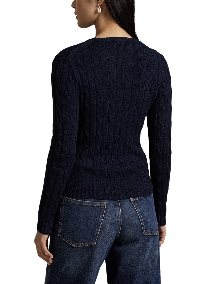Polo Ralph Lauren Cable Knit Sweater With Embroidered Logo