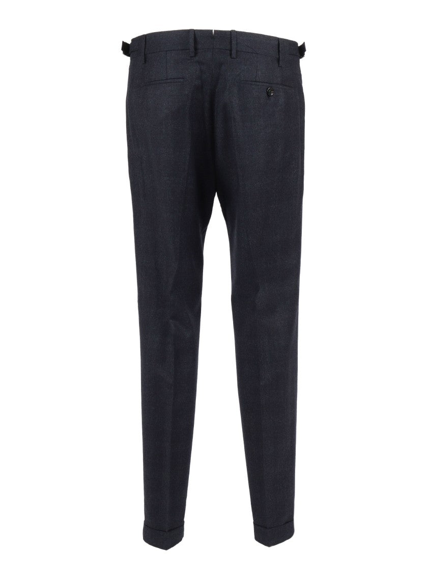 Berwich Classic Tailored Grey Trousers With Straight Leg Design