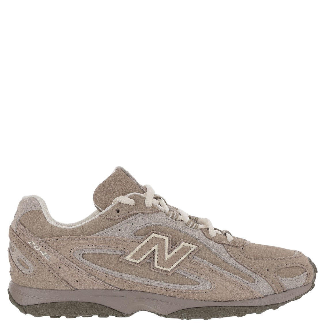 New Balance Taupe 204L Panel Suede Mesh Sneakers