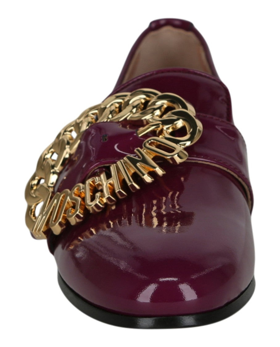Moschino Logo Buckle Loafers