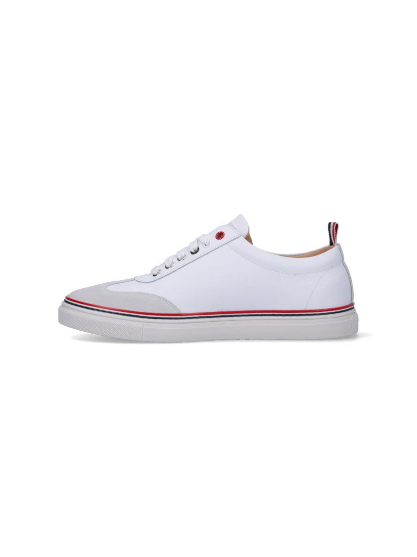 Thom Browne Tricolor Detail Sneakers – White