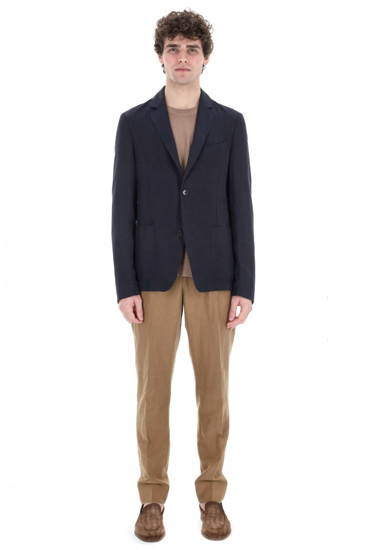 Officine Generale Nehemiah Model Fluid Lyocell-Linen Jacket