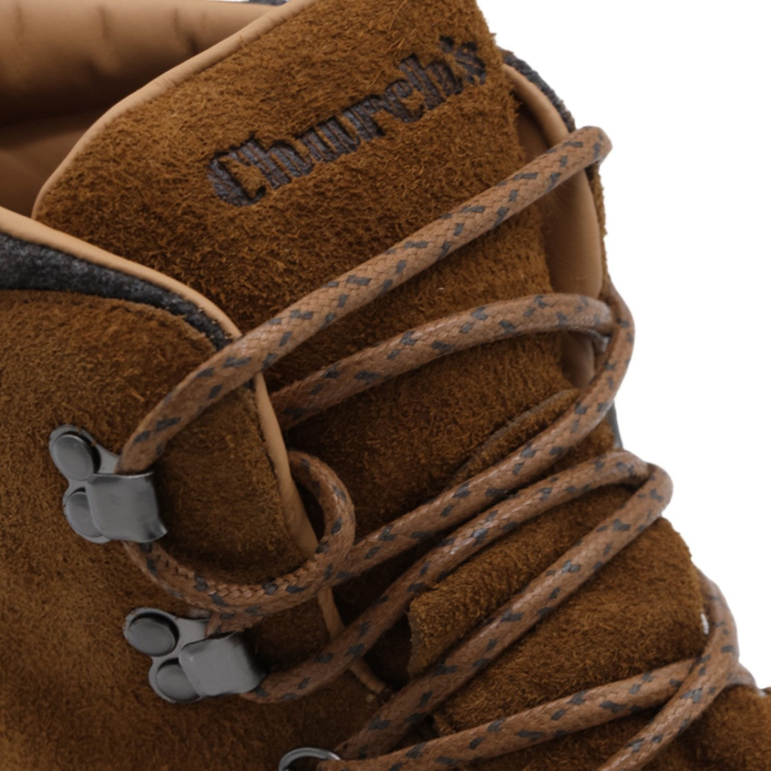 Church's Rugged Suede Boots With Padded Collar