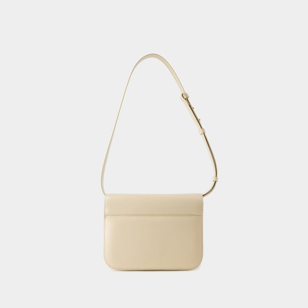 A.P.C. Astra Small Crossbody - Leather - Beige